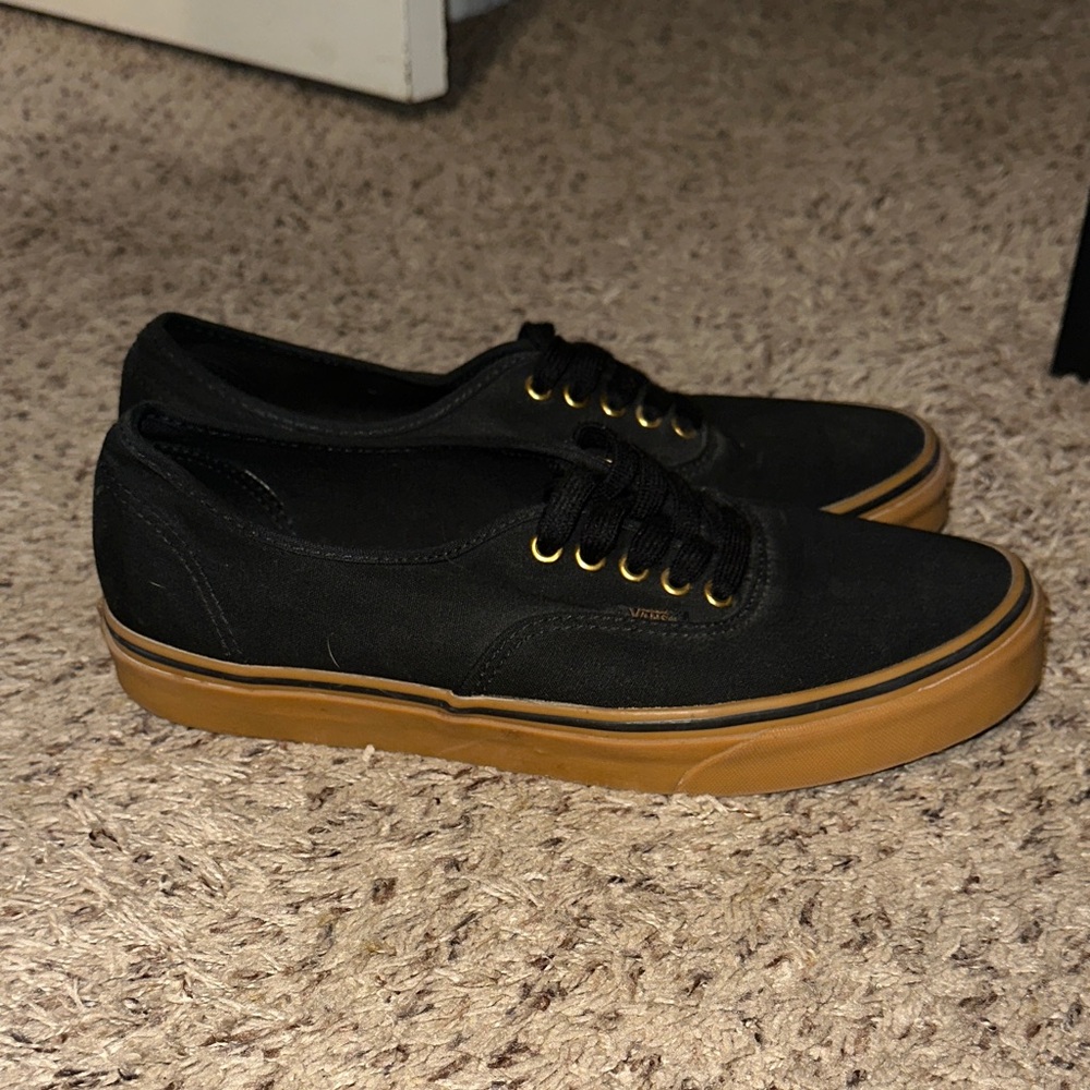 Vans Men's Black and Brown Sneakers
